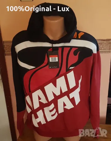 NBA- Miami HEAT-оргинал.Ватиран.дебел.Л, снимка 3 - Суичъри - 48105515