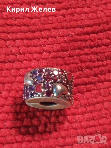 PANDORA СРЕБЪРЕН ЕЛЕМЕНТ За ГРИВНА ПАНДОРА СРЕБРО 925 с НАТУРАЛНИ КАМЪНИ РУБИН ГРАНАТ АМЕТИСТ 47668, снимка 14 - Гривни - 49142009