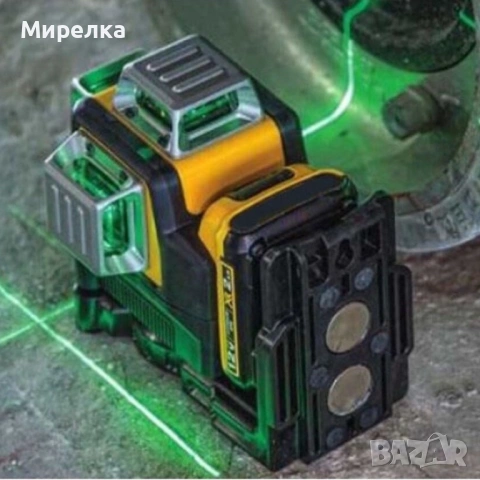 Лазерен нивелир Kraft Royal, Самонивелиращ, 4D, Дистнационно, Жълт, 5VDC, 5Ah, снимка 3 - Друга електроника - 53618287