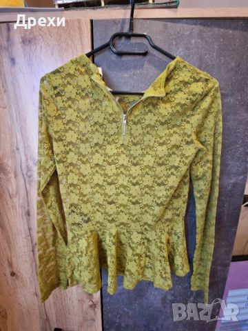 Нова дантелена блуза, снимка 1 - Блузи с дълъг ръкав и пуловери - 45285202