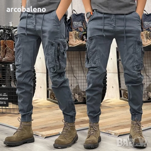 Мъжки ежедневни карго панталони в американски стил, 4цвята 