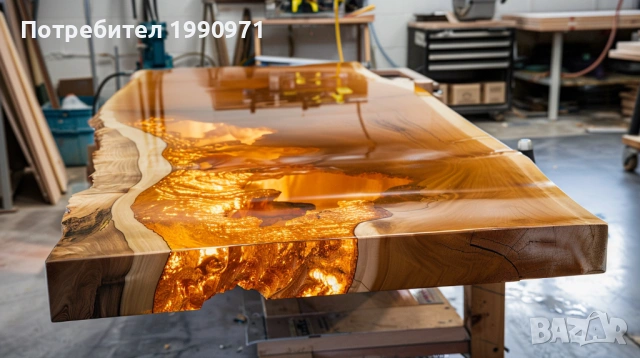 Маси от уникална дървесина и смола по поръчка, снимка 18 - Маси - 53729224