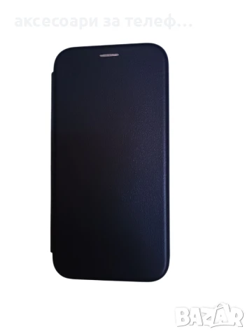 Черен Кожен калъф тип тефтер за Samsung galaxy A15