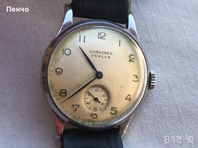 стар ръчен "LONGINES" - 1940/49г., снимка 2 - Антикварни и старинни предмети - 46490307