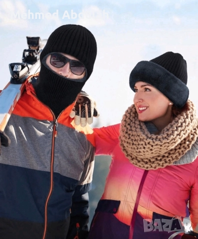 2 цвята зимна топла ветроустойчива шапка, снимка 5 - Шапки - 51976309