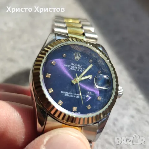 Дамски луксозни часовници 6 цвята Rolex Oyster Perpetual Datejust bicolour , снимка 2 - Дамски - 46997682