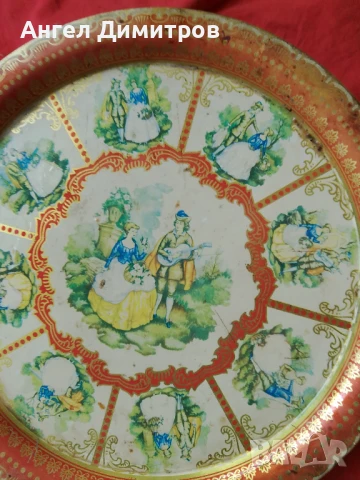 Стар поднос Англия , снимка 5 - Антикварни и старинни предмети - 51165290