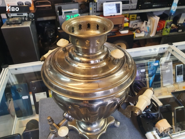 Стар руски самовар. В много добро състояние., снимка 3 - Антикварни и старинни предмети - 51996941