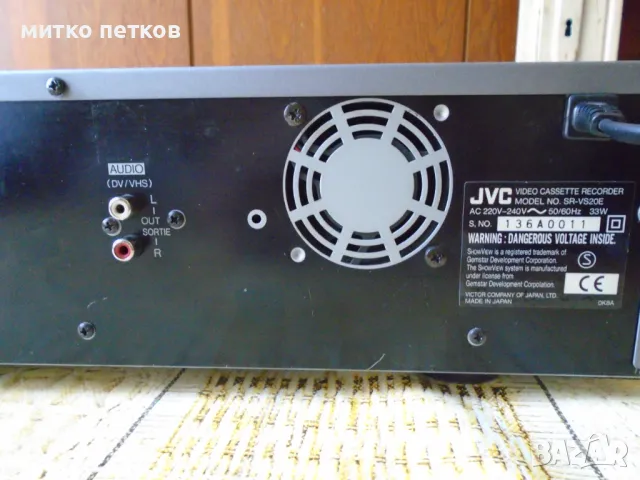 mini DV-S-VHS JVC sr-vs20e, снимка 10 - Плейъри, домашно кино, прожектори - 47046582