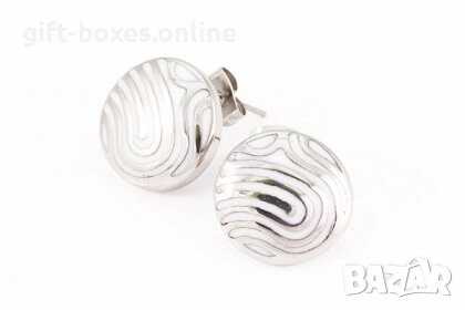 Силни стоманени обеци, снимка 2 - Обеци - 52332939