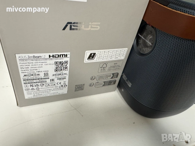 Проектор Asus ZenBeam L2, DLP, Full HD Нов!!!, снимка 10 - Плейъри, домашно кино, прожектори - 54065375