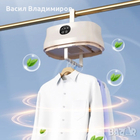 Смарт сушилня за дрехи – сгъваема, без монтаж, голям капацитет, стерилизация и бързо сушене, снимка 4 - Сушилни - 53038674