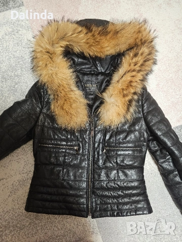 Елегантно яке от естествена кожа , снимка 6 - Якета - 53502362