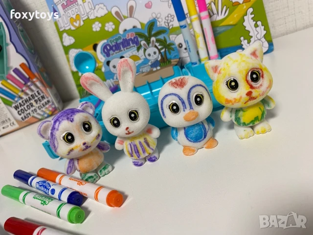 Комплект за оцветяване - 3 в 1 - фигури, куфарче, флумастери, снимка 13 - Образователни игри - 51187721