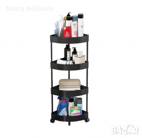 Ъглова въртяща се поставка Corner Storage Rack , снимка 6 - Етажерки - 53660539