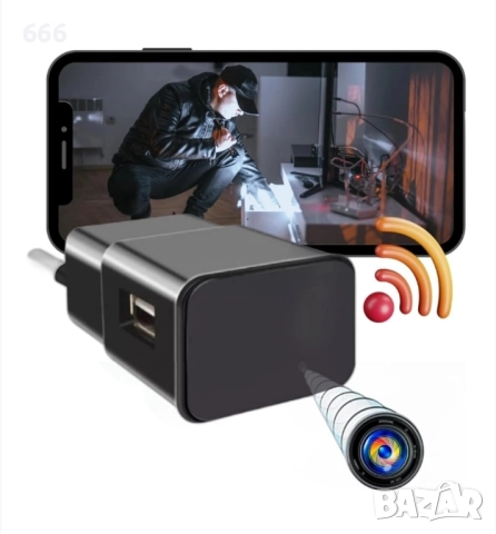 Шпионска камера USB зарядно, снимка 9 - Други - 52655796
