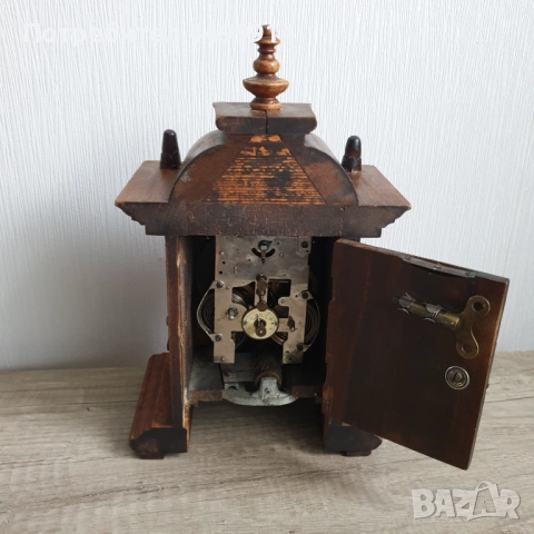 Стар настолен часовник с латерна, снимка 7 - Антикварни и старинни предмети - 51832520