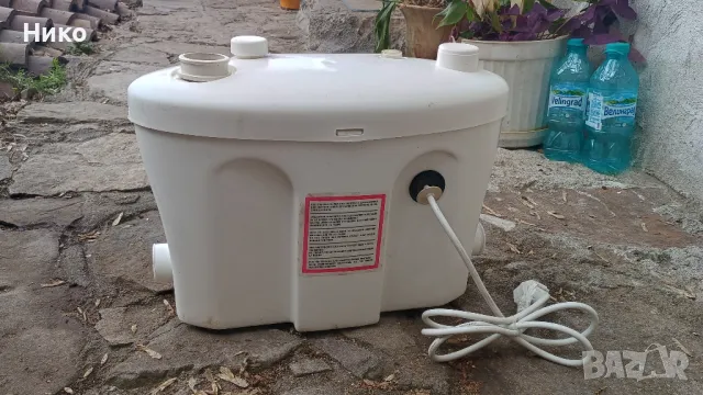 Помпена станция за отпадни води WC с шредер безчетков мотор 400 W изпомпва 240L в минута, снимка 3 - Други - 49644472