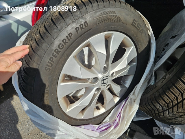 Гуми с джанти за Хонда Црв Honda Crv, снимка 2 - Гуми и джанти - 52446048