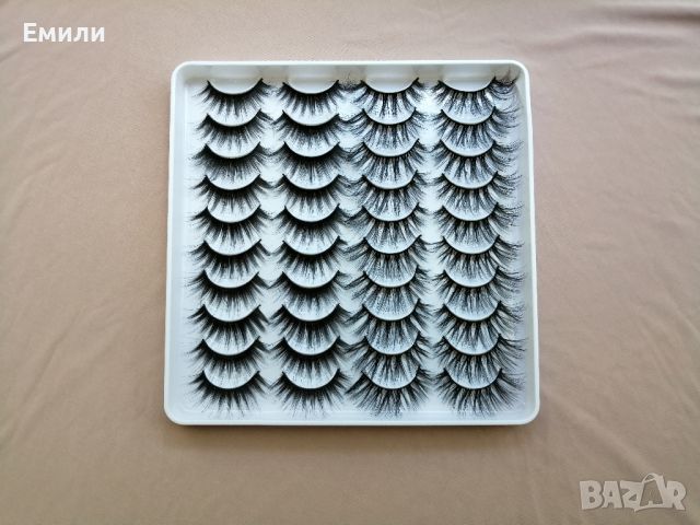 3D изкуствени мигли 20 чифта в кутия код: G207, снимка 2 - Козметика за лице - 45506979