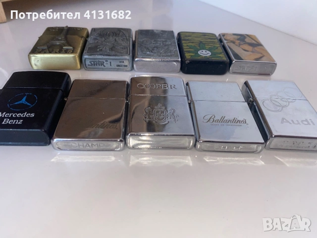 Бензинови запалки лот от 10броя, снимка 2 - Запалки - 54006000