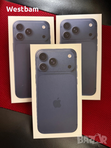 17 pro max 256гб Налични ! нови запечатани фабрично отключени европейски с физическа сим карта само 