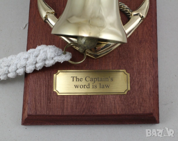 Камбана с котва от плътен месинг., снимка 6 - Колекции - 54003744