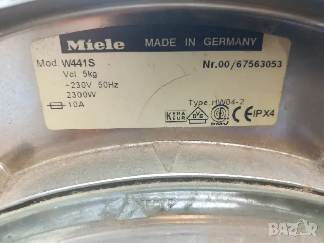 Продавам маншон за пералня Miele W441S, снимка 5 - Перални - 47162810