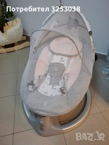 Бебешка електрическа люлка Moni, снимка 2 - Детски люлки - 53248965