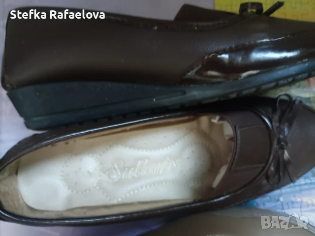 Кафеви дамски обувки, снимка 2 - Дамски ежедневни обувки - 50676313