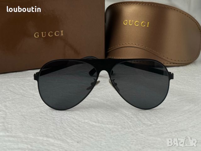 Gucci 2024 мъжки дамски унисекс слънчеви очила авиатор 5 цвята, снимка 9 - Слънчеви и диоптрични очила - 45608833