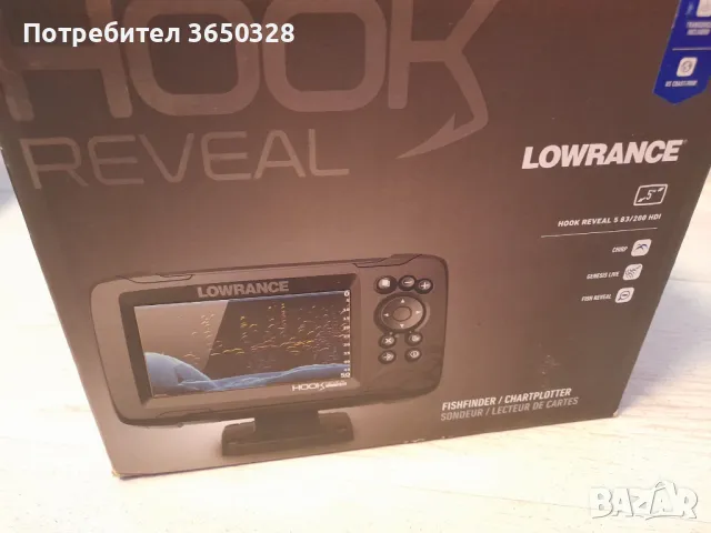 Сонар Lowrance HOOK REVEAL 5 83/200 HDI, снимка 10 - Екипировка - 47439204