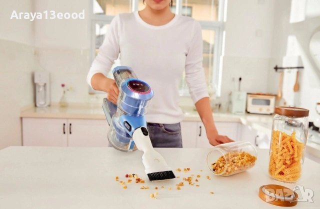 Вертикална безжична прахосмукачка Tineco Pure ONE S11, HEPA филтър, синя, снимка 8 - Прахосмукачки - 53782463