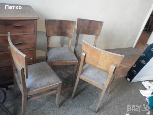 Стари масивни столове прочети описание, снимка 2 - Антикварни и старинни предмети - 45837127
