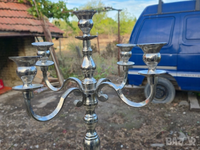 Голям Метален Свещник Петица , снимка 3 - Декорация за дома - 51954981