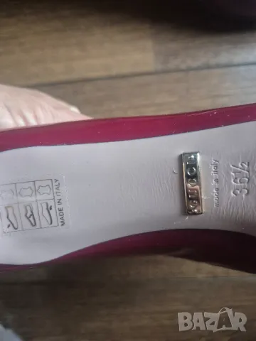 Gucci N36 1/2 обувки с ток ест.кожа , снимка 14 - Дамски обувки на ток - 50408471