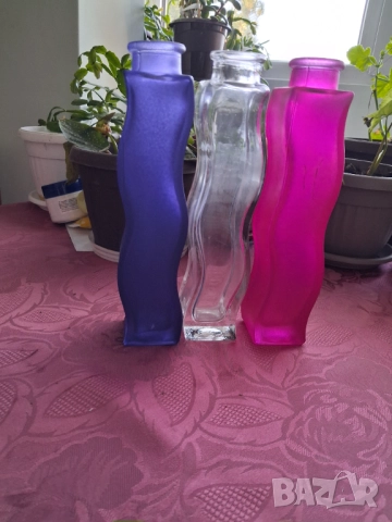 Вази - 3 броя, различни цветове, снимка 2 - Други стоки за дома - 52747073