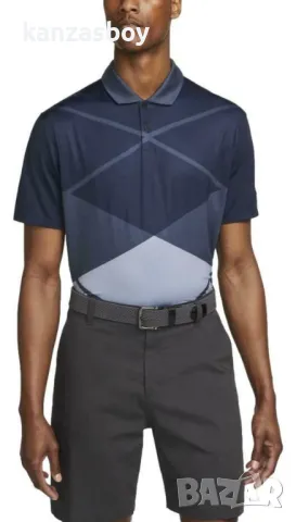 Nike Men's Dri-FIT Vapor Argyle Golf Polo Shirt - страхотна мъжка тениска КАТО НОВА 2ХЛ, снимка 2 - Тениски - 47044644