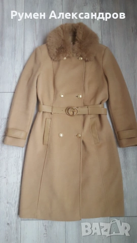 Дамско палто GUESS AMELIA Beige в размер М, снимка 12 - Палта, манта - 53119967