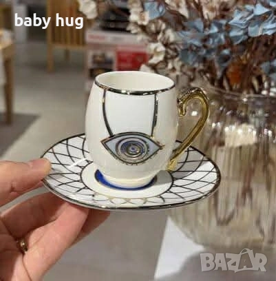 Луксозен комплект за кафе, снимка 2 - Сервизи - 52031636