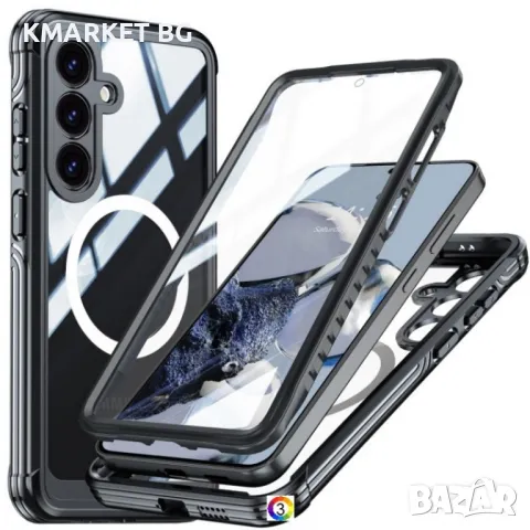 Samsung Galaxy S25+ 5G MagSafe / Magnetic Metal Frame/ HD Tempered Glass Калъф и Протектор, снимка 1 - Калъфи, кейсове - 49124191