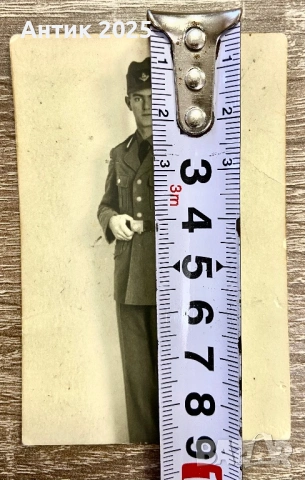 Старинна фотография на войник от Вермахта, Коледа 1938 г., снимка 3 - Колекции - 53597252