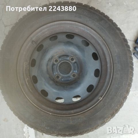 Продавам 2 бр. зимни гуми с джанти железни, размери R 15/185/65 цена за комплекта, снимка 7 - Гуми и джанти - 42699725