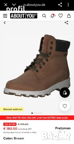 Нови Fretz Gore-Tex мъжки зимни боти №46, снимка 14 - Мъжки боти - 52575435