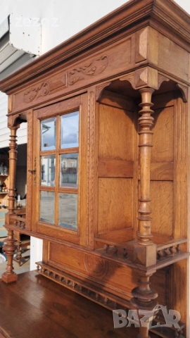 Антикварен шкаф масив №30, снимка 4 - Шкафове - 53259246