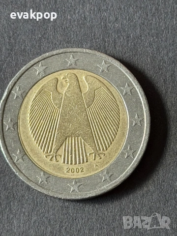 РЯДКА!! Колекционерска Монета 2 Евро Германия 2002 - Монетен двор "A" (Berlin)
