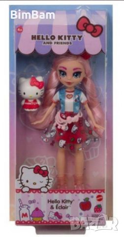 Оригинален комплект - коте Hello Kitty & кукла Eclair  / Mattel, снимка 6 - Кукли - 45809046