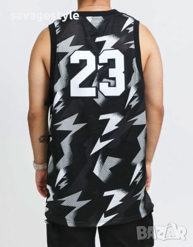 Мъжки потник NIKE Air Jordan Jumpman Printed Jersey Black, снимка 4 - Тениски - 45762358