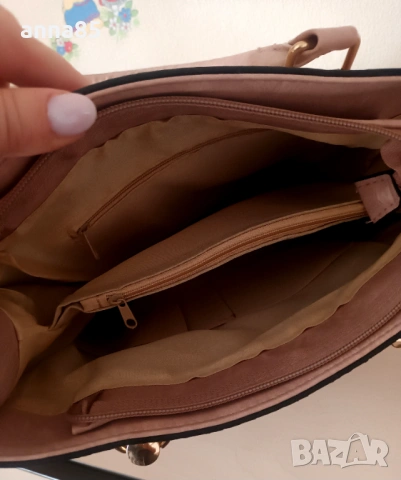 Нова чанта цвят пепел от рози, снимка 3 - Чанти - 53580330