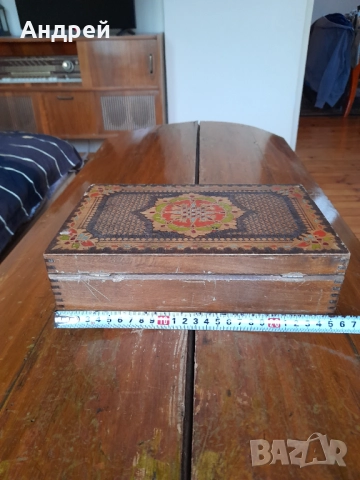 Стара дървена кутия #11, снимка 3 - Други ценни предмети - 52171783